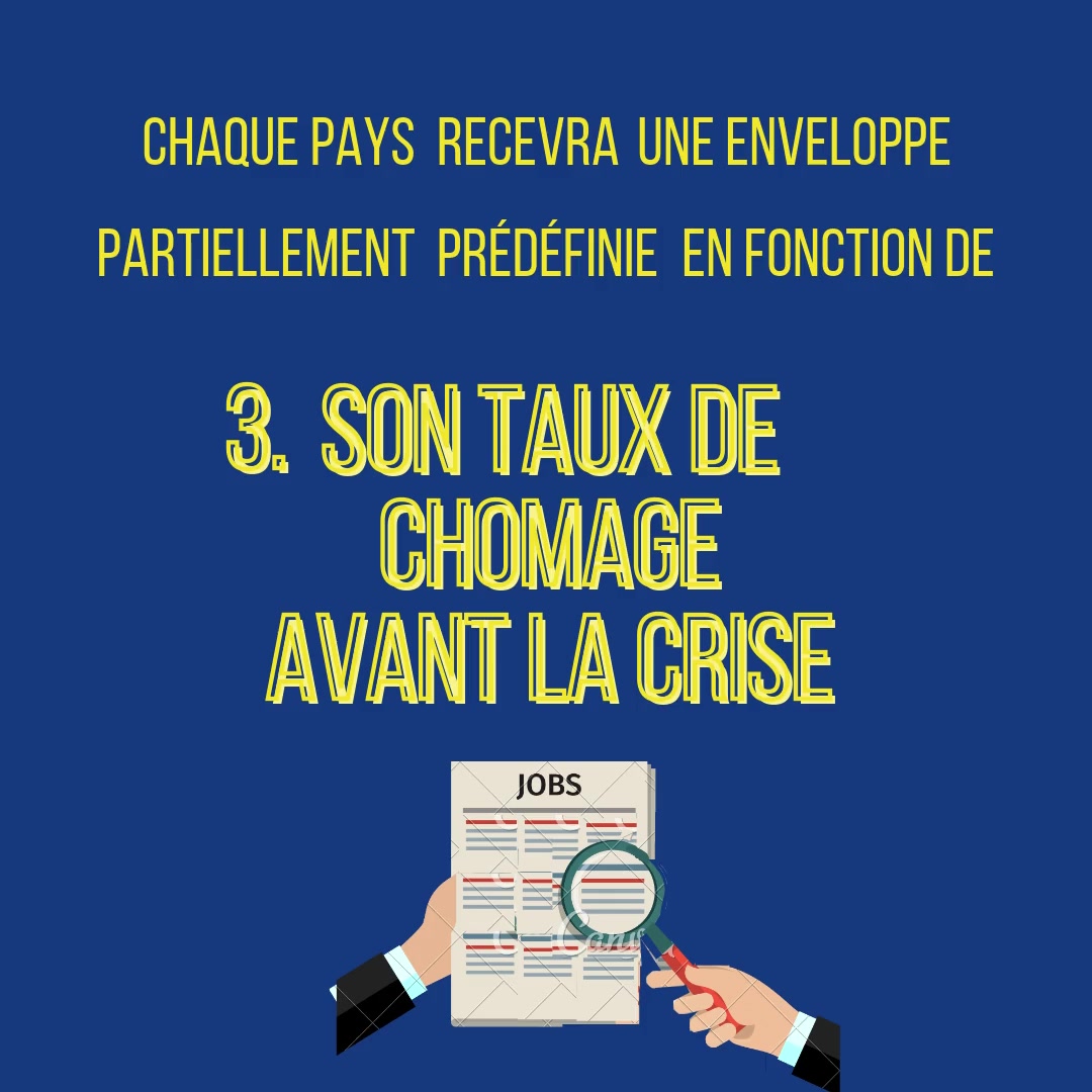 Frame showing pre-crisis unemployment as one of the allocation criteria